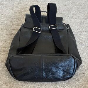 Black Leather Cole Haan Backpack